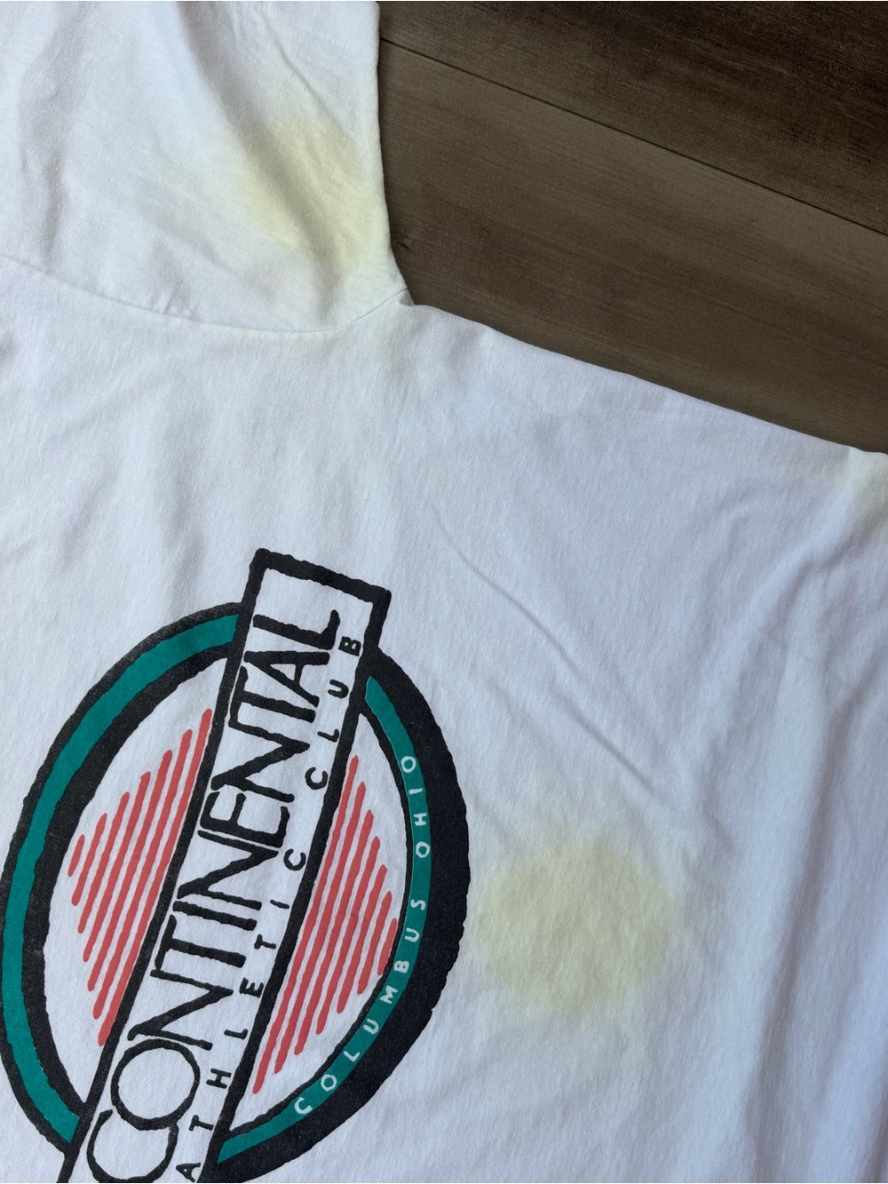 Vintage 90s Continental Athletic Club Columbus Ohio Made in USA XL Shirt - Picture 7 of 7